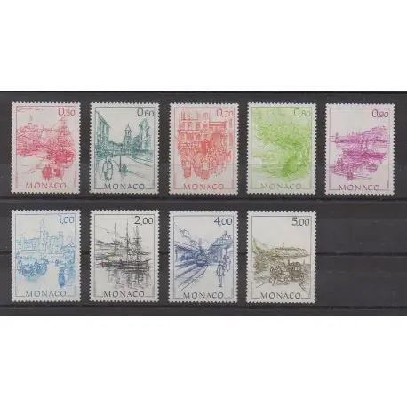 Paiement Sécurisé Monaco - 1986 - No 1510/1518 - Sites