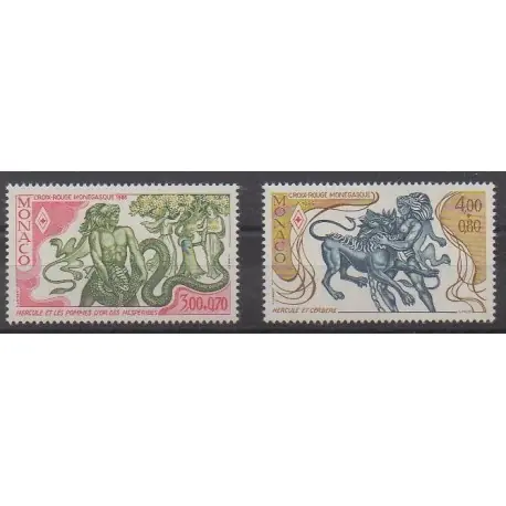 Monaco - 1986 - No 1545/1546 - Santé ou Croix-Rouge Acheter En Ligne