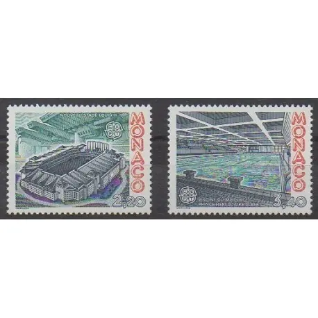 Monaco - 1987 - No 1565/1566 - Architecture - Europa Bon Plan