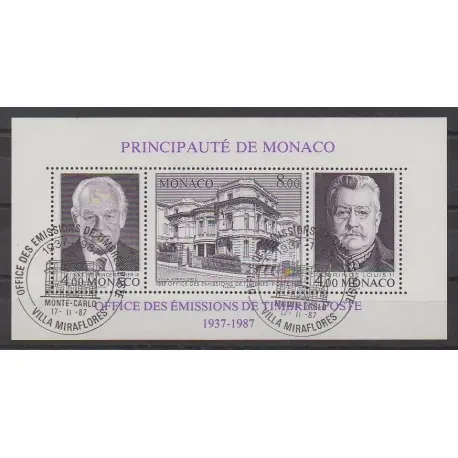 Affaire À Saisir Monaco - 1987 - No BF39 - Philatélie - Oblitéré