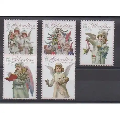 Gibraltar - 2005 - No 1143/1147 - Noël Paiement Sécurisé