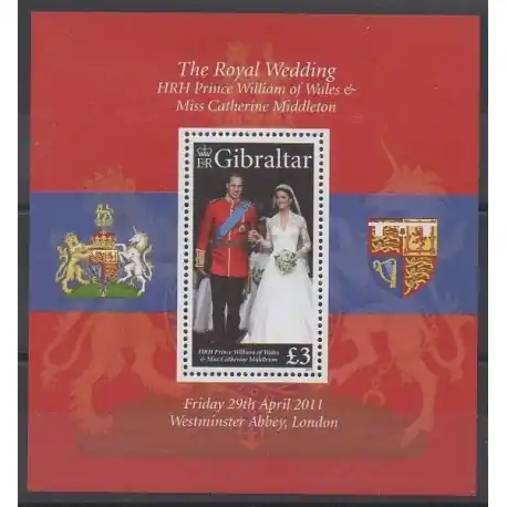 Vente Directe Gibraltar - 2011 - No BF102 - Royauté - Principauté