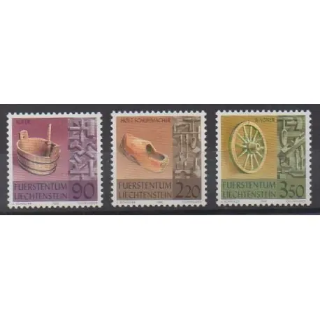 Petit Prix Liechtenstein - 1998 - No 1121/1123 - Artisanat ou métiers