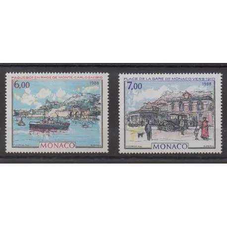 Produit De Marque Monaco - 1988 - No 1643/1644 - Peinture