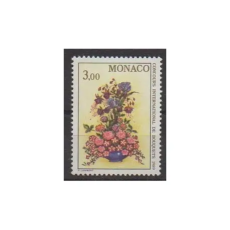 Monaco - 1988 - No 1660 - Fleurs Garantie Incluse
