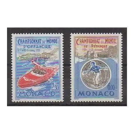 Monaco - 1990 - No 1741/1742 - Sports divers Offre Limitée