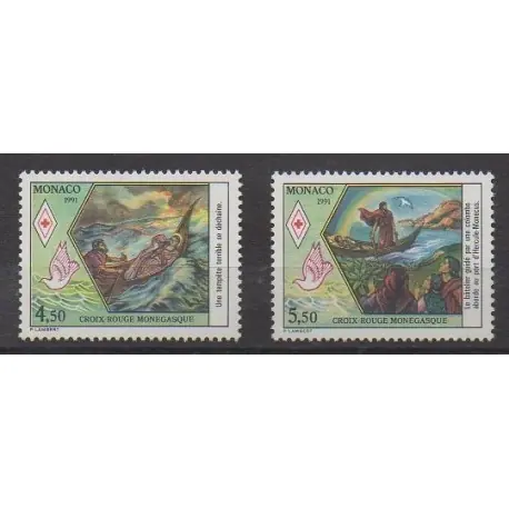 Achetez Aujourd’hui Monaco - 1991 - No 1797/1798 - Santé ou Croix-Rouge
