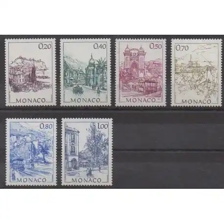 Artisanat Monaco - 1991 - No 1762/1767 - Sites