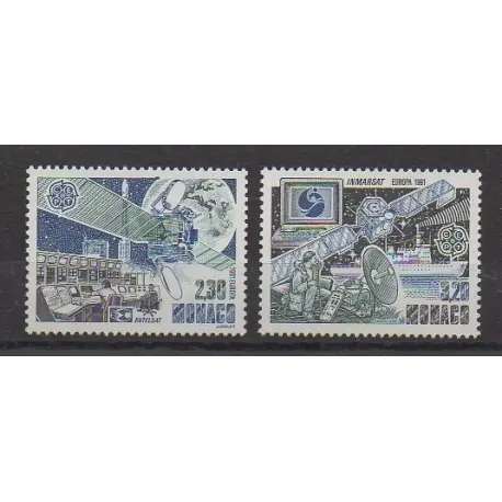 Monaco - 1991 - No 1768/1769 - Espace - Europa Certifié