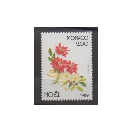 Monaco - 1989 - No 1701 - Fleurs - Noël Quantité Limitée