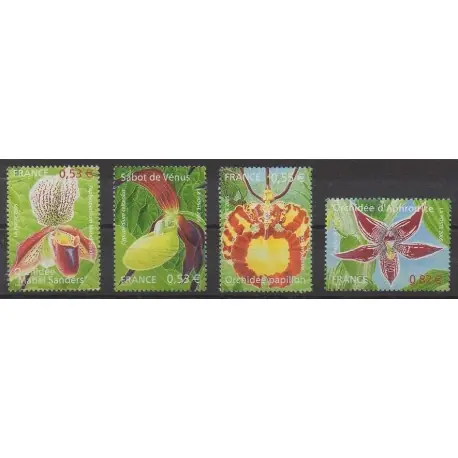Jusqu’à Épuisement Des Stocks France - Poste - 2005 - No 3763/3766 - Orchidées