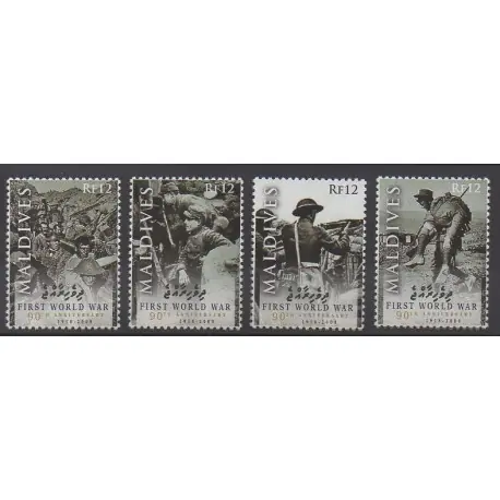 Maldives - 2008 - No 3905/3908 - Première Guerre Mondiale Expédition Rapide