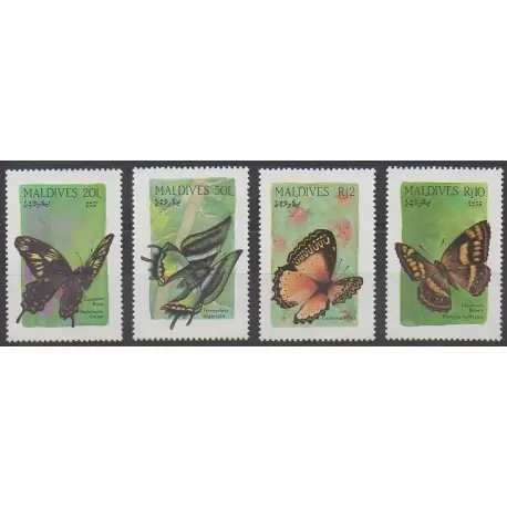 Maldives - 1987 - No 1134/1137 - Insectes Expédition Rapide