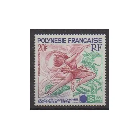 Polynésie - Poste aérienne - 1972 - No PA61 - Jeux olympiques d'hiver Petit Prix