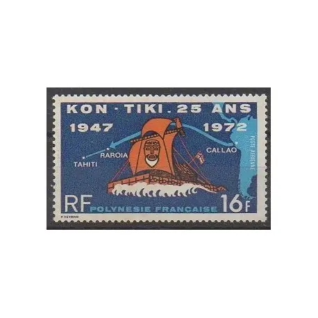 Polynésie - Poste aérienne - 1972 - No PA64 Bon Marché