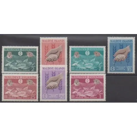 Maldives - 1963 - No 117/123 Paiement Sécurisé