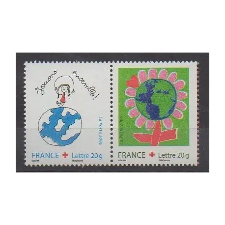 France - Poste - 2006 - No 3991/3992 - Santé ou Croix-Rouge Achat Immédiat