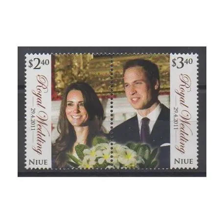 Achat Immédiat Niue - 2011 - No 931/932 - Royauté - Principauté