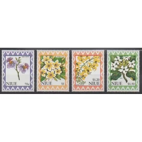 Niue - 1996 - No 645/648 - Fleurs Gros Lot