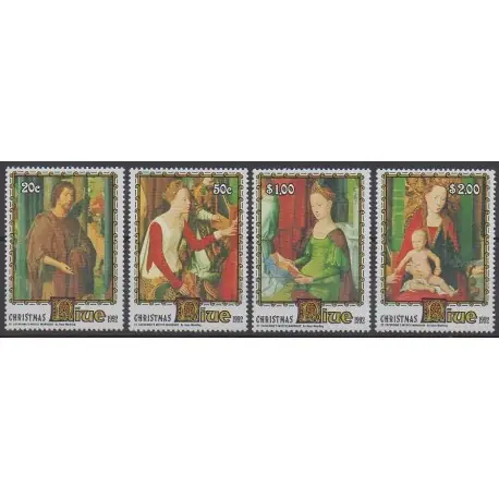 Niue - 1992 - No 610/613 - Noël - Peinture Top Vente
