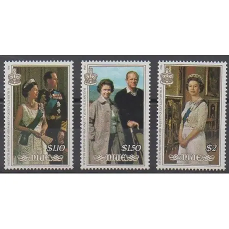 Niue - 1986 - No 492/494 - Royauté - Principauté Solde