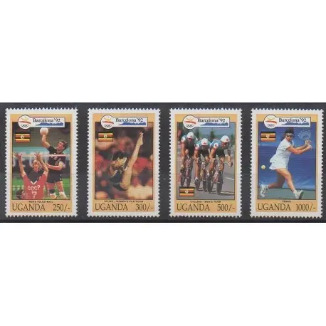 Nouvel Arrivage Ouganda - 1992 - No 904/907 - Jeux Olympiques d'été