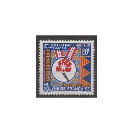 Polynésie - Poste aérienne - 1971 - No PA45 - Sports divers Nouveauté