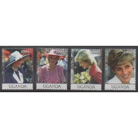 Top Vente Ouganda - 2009 - No 2258/2261 - Royauté - Principauté