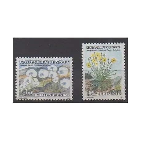 Groenland - 1989 - No 185/186 - Fleurs Meilleur Choix