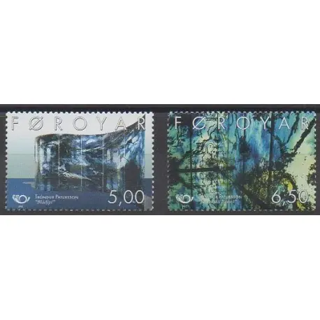 Achat Immédiat Féroé (Iles) - 2002 - No 417/418 - Peinture
