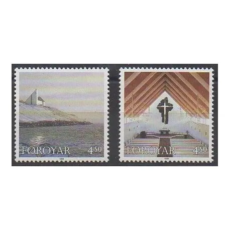 Populaire Féroé (Iles) - 1998 - No 342/343 - Églises