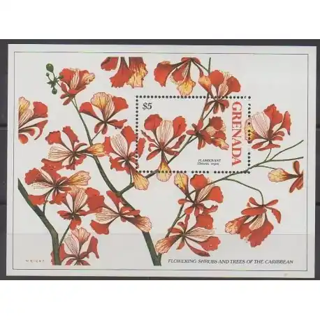 Top Qualité Grenade - 1988 - No BF203 - Fleurs