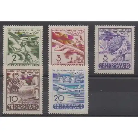 Yougoslavie - 1950 - No PA27/PA31 - Aviation - Neufs avec charnière Super Prix