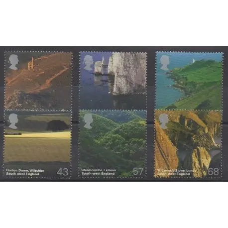 Grande-Bretagne - 2005 - No 2616/2621 - Sites Vente Flash