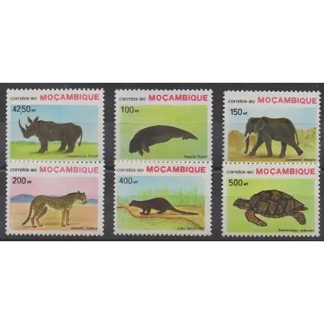 Nouveauté Mozambique - 1990 - No 1168/1173 - Espèces menacées - WWF