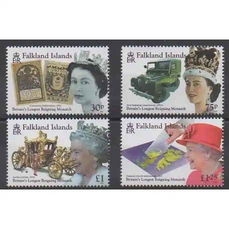 Jusqu’à Épuisement Des Stocks Falkland - 2015 - No 1209/1212 - Royauté - Principauté