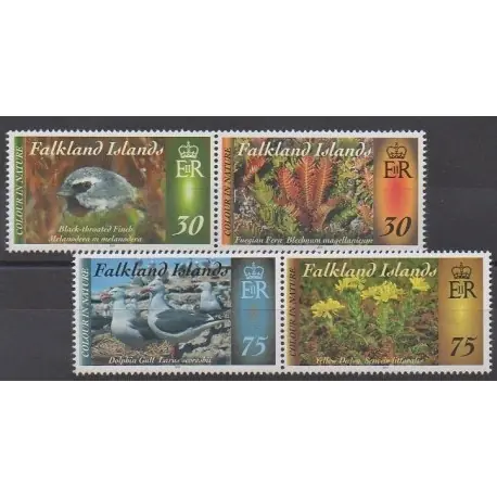 Promotion Falkland - 2015 - No 1197/1200 - Oiseaux - Fleurs