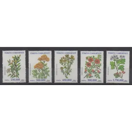 Promotion Turquie - 2001 - No 2995/2999 - Fleurs