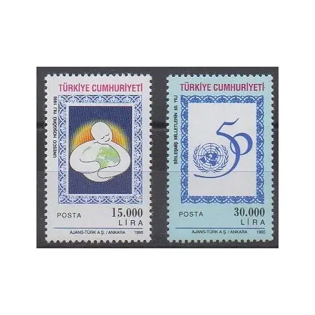 Paiement Sécurisé Turquie - 1995 - No 2809/2810 - Nations unies
