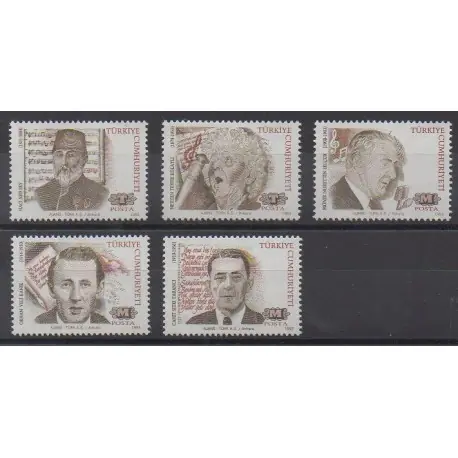 Turquie - 1993 - No 2723/2727 - Célébrités Offre Exclusive
