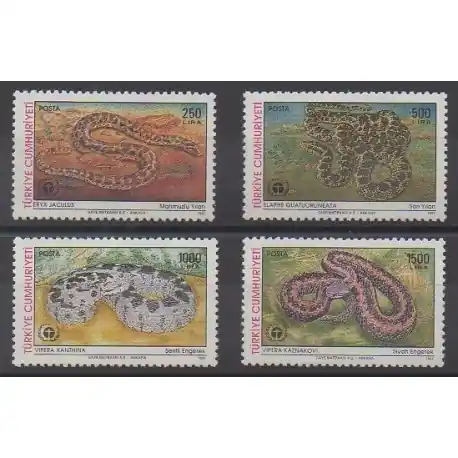Meilleur Choix Turquie - 1991 - No 2686/2689 - Reptiles