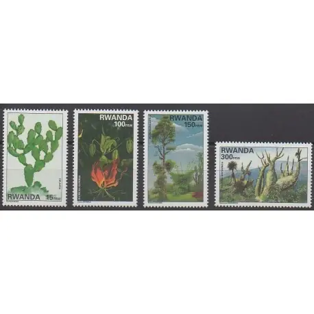 Gros Lot Rwanda - 1997 - No 1328/1331 - Arbres