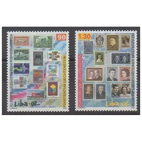 Liechtenstein - 2002 - No 1240/1241 - Timbres sur timbres Livraison Gratuite