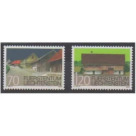 Nouvelle Collection Liechtenstein - 2002 - No 1234/1235 - Architecture