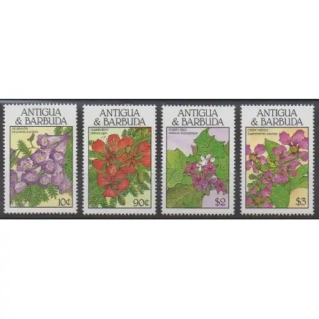 Antigua et Barbuda - 1988 - No 1084/1087 - Fleurs Acheter Direct