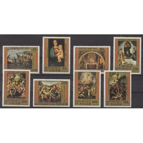 Niger - 1983 - No 601/608 - Peinture - Religion Vente Directe