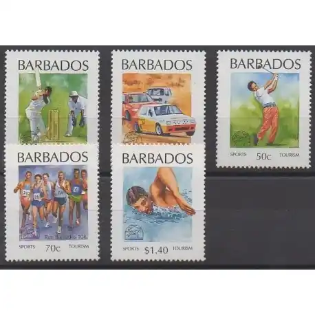 Barbade - 1994 - No 873/877 - Tourisme Super Prix