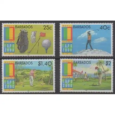 Barbade - 2000 - No 1035/1038 - Sports divers Nouvelle Collection
