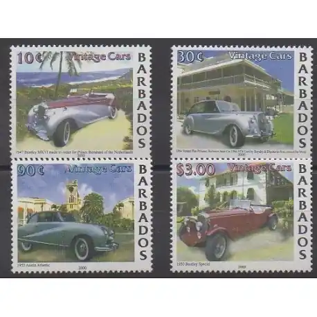 Barbade - 2000 - No 1039/1042 - Voitures Quantité Limitée