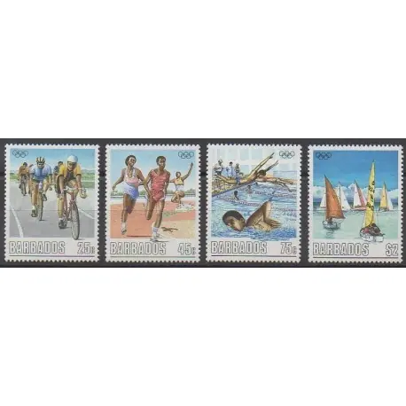 Barbade - 1988 - No 727/730 - Jeux Olympiques d'été Prix Réduit